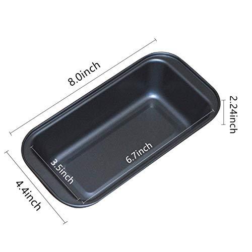 Nonstick Loaf Pan, 6.7 x 3.5 Inch Carbon Steel Toast Pan for Baking Bread with Oven, Gray set of 2 - CookCave