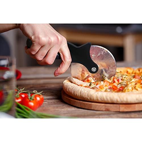 Pizza Stone for Oven and Grill, Rectangle Baking Stone 15 x 12 Inch with Free Pizza Cutter & Detachable Serving Rack, Safe Ceramic Cooking Stone for Crisp Crust Pizza Bread Cookie and More - CookCave