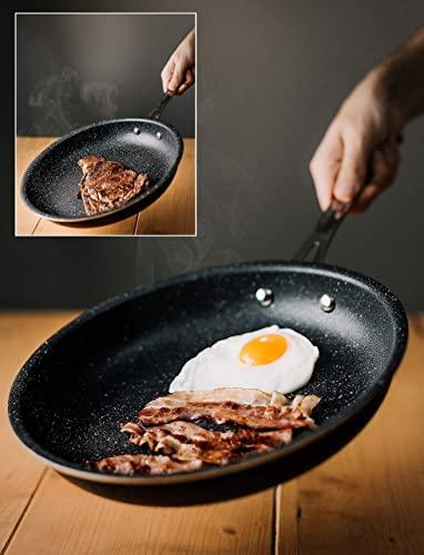 GRANITE STONE 10" Non-Stick Frying Pan with Mineral/Diamond Coating for Long long-lasting nonstick Frying, Skillet for Cooking with Stay Cool Handles, Oven/Dishwasher Safe, Non-Toxic - CookCave