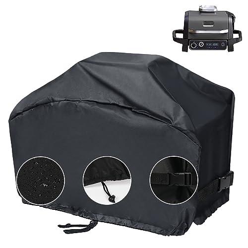 BYKITCHEN Waterproof Grill Cover for Ninja Woodfire Outdoor Grill, BBQ Grill Accessories, Compatible with Ninja Smoker Grill OG701 OG751 OG700 Series, Heavy Duty Oxford Fabric - CookCave