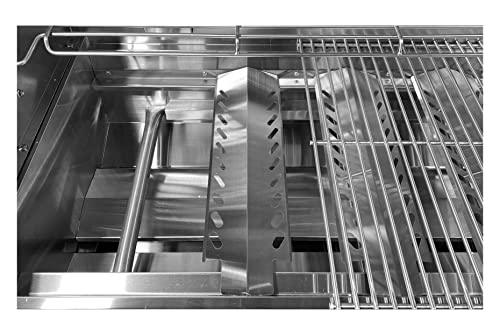 Cycence CY-GR0434CV-R 32 Inch 4 Burner Professional Built-In Gas Grill, LPG or Natural Gas, Professional Stainless Steel with Free Rotisseries Kit - CookCave