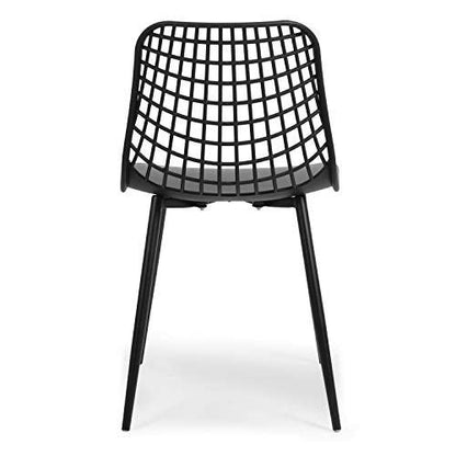 POLY & BARK Marais Chair, Set of 4, Black - CookCave