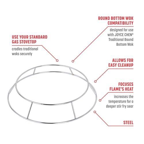 JOYCE CHEN Wok Ring for Pairing with Traditional Round Bottom Woks - CookCave