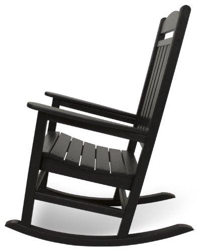 POLYWOOD R100BL Presidential Rocking Chair, Black - CookCave