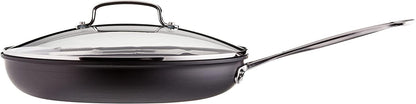 Cuisinart 12-Inch Skillet, Nonstick-Hard-Anodized with Glass Cover, 622-30G - CookCave