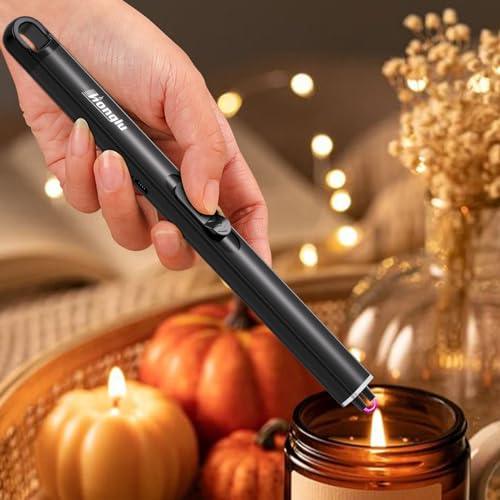 Electric Candle Lighter Plasma Arc Lighters with USB Rechargeable Battery Windproof Flameless Plasma Windproof Candle Cooking BBQ - CookCave