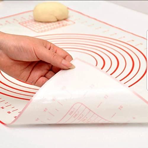 Silicone Pastry Mats - 3 Pack, Non Stick Kitchen Mat For Rolling Dough, And Fondant, With Size Guiding Circles, Dishwasher Safe - CookCave