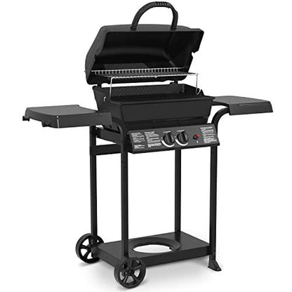 Broil-Mate, 24025BMT, Cast 2-Burner, Liquid Propane Gas Grill, Black - CookCave