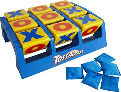 Mattel Games Toss Across Game, Tic Tac Toe Outdoor Game, Original Bean Bag Tossing Action for Kids and Adults - CookCave