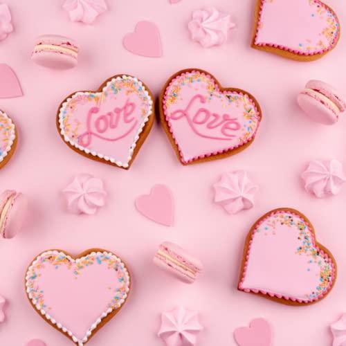 JOB JOL Cookie Cutters 6 PCS, Heart Cookie Cutters, 2'' to 4'', for Valentine's Day - CookCave