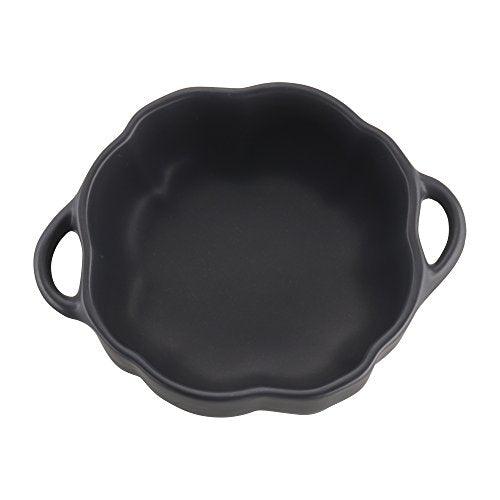 STAUB 0.5-qt Petite Ceramic Pumpkin, Oven & Stove Safe up to 572°F, Baking Dish, Candy Dish, Matte Black - CookCave