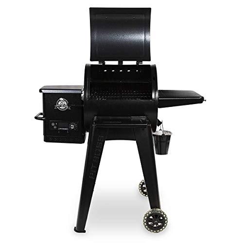 Pit Boss PB550G Wood Pellet Grill with Cover and Folding Front Shelf Included, 550 sq. inch, Black - CookCave