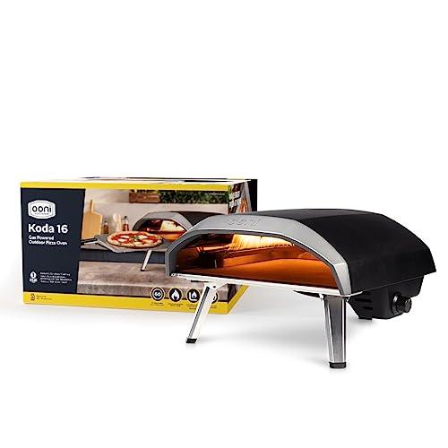 Ooni Koda 16 Gas Pizza Oven – 28mbar Outdoor Propane Pizza Oven - Portable Pizza Oven For Authentic Stone Baked 16 Inch Pizzas – Ideal for Any Outdoor Cooking Enthusiast - Countertop Pizza Oven - CookCave