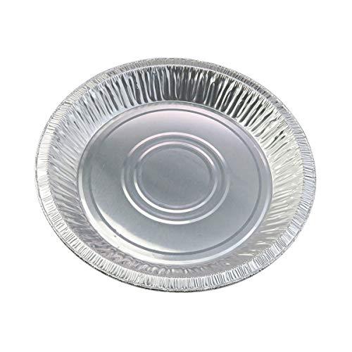 10" (Rim to RIm 9-5/8") Disposable Aluminum Pie Pans #1042- Pack of 12 - CookCave