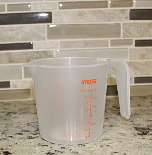 IMUSA USA 2 Cup Plastic Measuring Cup, Transparent - CookCave