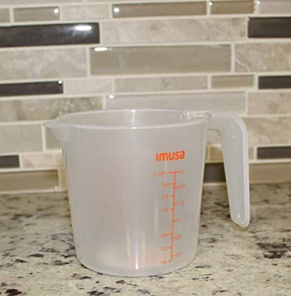 IMUSA USA 2 Cup Plastic Measuring Cup, Transparent - CookCave