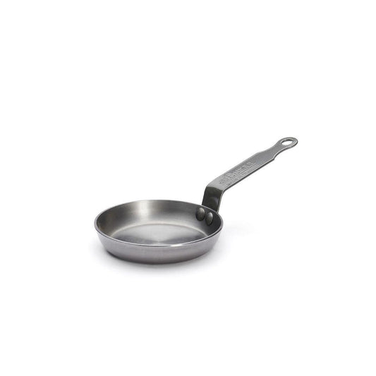 de Buyer MINERAL B Carbon Steel Egg & Pancake Pan - Naturally Nonstick - Made in France - CookCave