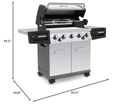 Broil King 958344 Regal S 590 Pro Gas Grill, 5-Burner, Stainless Steel - CookCave