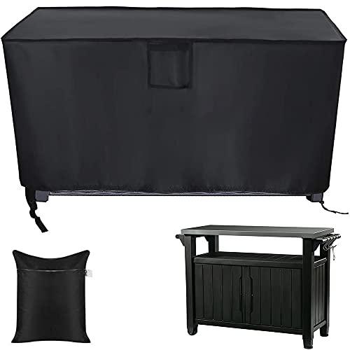 UCARE Outdoor Prep Table Cover Compatible with 32in/52in Keter Unity XL Portable Outdoor Table/Storage Cabinet Cover Heavy Duty Waterproof Grill Accessories Covers for Patio Kitchen Island Bar Cart - CookCave