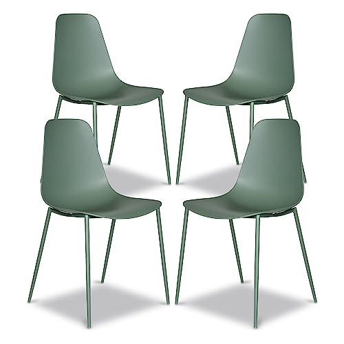 POLY & BARK Isla Chair, Set of 4, Pistachio Green - CookCave