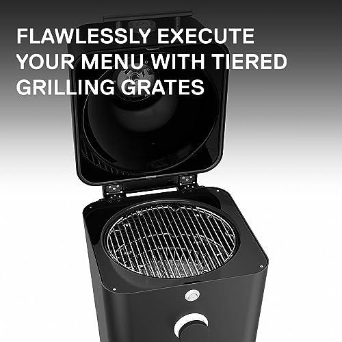 Everdure K1 Kamado Smoker Grill – Grill, Slow Smoke, Roast, Bake, or Make Pizza – Premium Outdoor Charcoal Grill with Large Cooking Surface, Create Flavorful, Smoky, Tender Results, Cover Included - CookCave