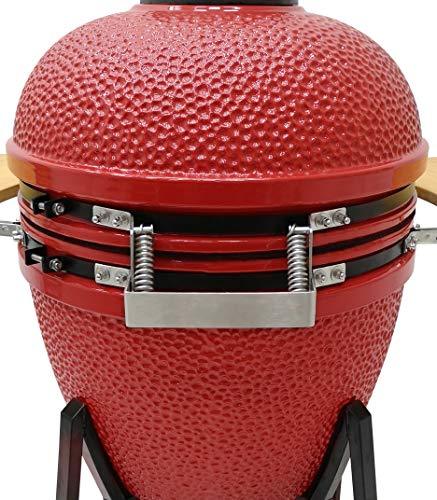 1-Series Ceramic Kamado Grill, Red - CookCave