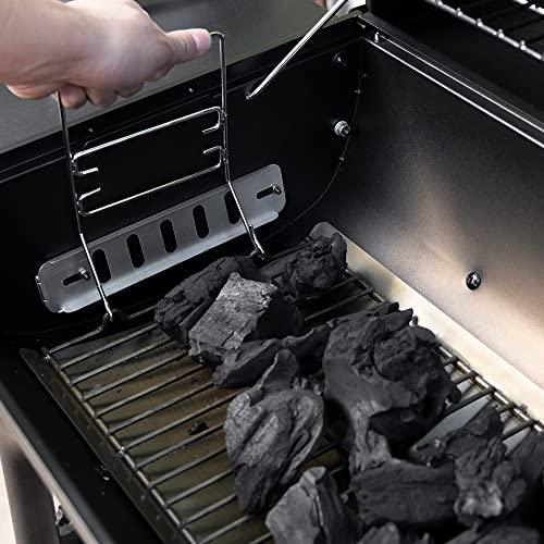 Nexgrill Premium Charcoal Barrel Grill, 29 inches Barbecue Grill, Heavy Duty Charcoal Barrel BBQ Grill, Outdoor Cooking, Side shelf, For Camping, Patio, Backyard, Tailgating Barrel Grill - CookCave