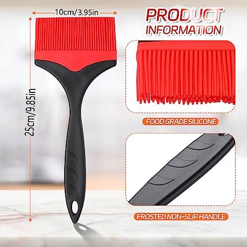 Large Silicone Basting Pastry Brush - 3.95inch Extra Wide Silicone Basting Brush for Grilling,Heat Resistant Brushes Spread Oil Butter Sauce for Cooking Baking BBQ,Dishwasher Safe,Set of 2 - CookCave