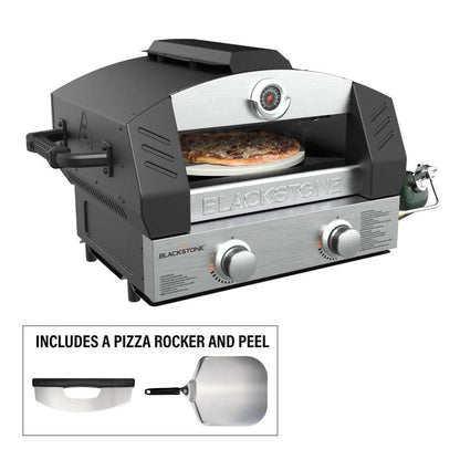 Blackstone Pizza Oven Outdoor, Portable Propane Pizza Oven with Pizza Peel, Pizza Cutter, and Wholesalehome Gloves and Cloth - CookCave