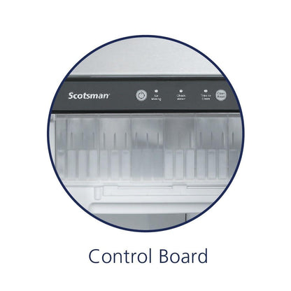 Scotsman CU50PA-1A Undercounter Ice Maker, Gourmet Cube, Air Cooled, Pump Drain with Cord, 115V/60/1-ph, 14.4 Amp (15 Amp Circuit Required), 14.9" Width x 22" Diameter x 34.4" Height - CookCave