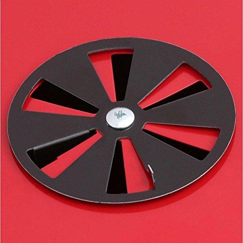 Americana The Swinger with an adjustable six-position cooking grid in red - CookCave