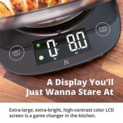 Food Weight Scale with Bowl, Super Accurate, Single Sensor, Digital Kitchen Scale, Master Food Prep with a Custom-Built Bowl That Fits on Top, Designed in St. Louis - CookCave
