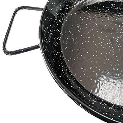 Garcima 13-Inch Enameled Steel Paella Pan, 32cm - CookCave