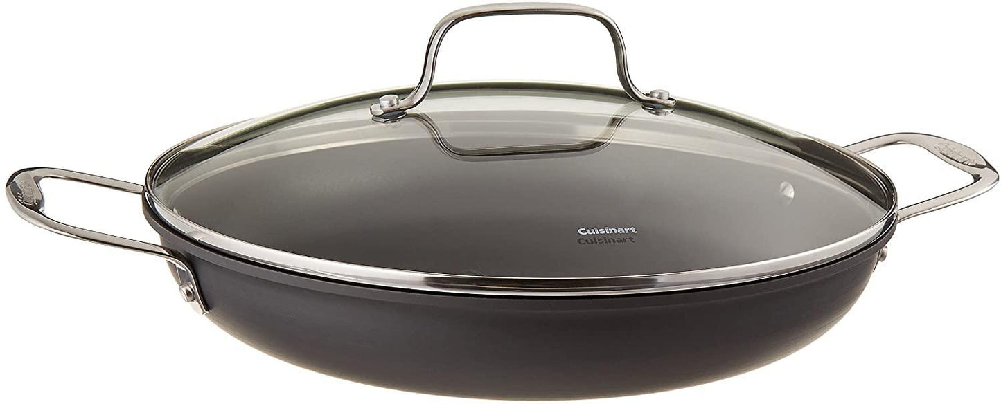 Cuisinart 625-30D Chef's Classic Nonstick Hard-Anodized 12-Inch Everyday Pan with Medium Dome Cover - CookCave