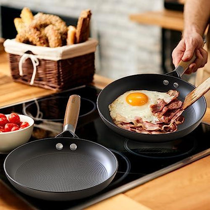 imarku Non Stick Frying Pans 10inch Frying Pan Nonstick with Detachable Wooden Handle, Egg Pan Honeycomb Cast Iron Skillet Pan, Dishwasher Safe, Oven Safe To 500°F Pans, Valentines Day Gifts - CookCave