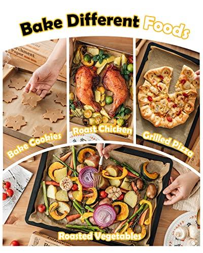 Katbite 12x16 Inch Parchment Paper Sheets, Pre cut Unbleached Baking Paper, Heavy Duty & Non-stick for Half Sheet Baking, Cooking, Grilling Wrapping Foods - CookCave