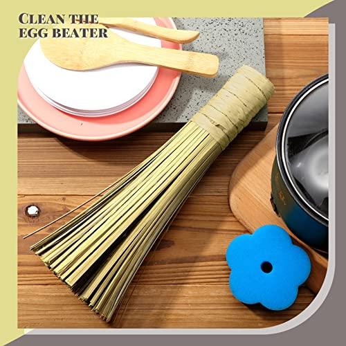 12 Inches Wok Brush Cleaning Whisk Bamboo Scrub Brush Kitchen Cleaning Brushes Bamboo Pot Scraper Scrubber Dish Pan Brush for Cooking Skillet Grill Utensils Scrubbing Cleaning (2 Pack) - CookCave