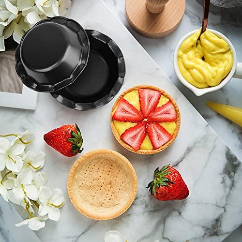 WUWEOT 6 Pack Mini Pie Pan, Non-Stick Individual Pie Plate Baking Dish, 5 Inch Round Carbon Steel Bakeware Pizza Pie Tins with Ruffled Edge for Oven Air Fryer and Instant Pot Baking - CookCave