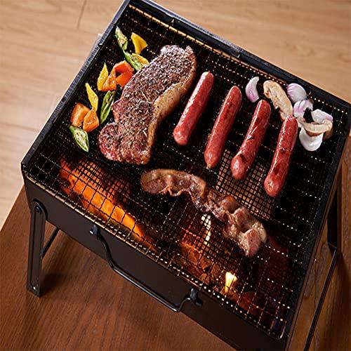 BBQ Mesh Grill Mat Set of 6 - Non-Stick Barbecue Grill Sheet Liners Grilling Mats for Outdoor Teflon Grill Sheets Reusable and Easy to Clean-Works on Electric Grill, Gas, Charcoal 15.75 x 11.8in - CookCave