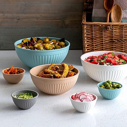 Nordic Ware Mini Prep and Serve Mixing Bowls Set, 4-Piece, Earth-Tones - CookCave