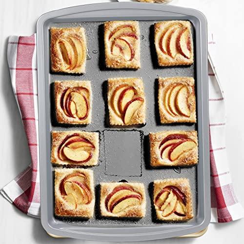 RavisingRidge Baking Pans Set with Nonstick Coating, Professional Ultrathick 7 Pcs Including Cake Pans, Cookie Sheets, and Cooling Rack - 0.8mm Thick, Dishwasher Safe, and Heavy Duty - CookCave