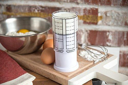 KitchenArt 1 Cup Adjust-A-Cup, Plastic, White - CookCave