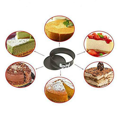 6 Inch Non-stick Cake Mold Springform Pan With 50 Pcs Non-stick Round Circles Parchment Sheet Nonstick Leakproof Cheesecake Pan - CookCave