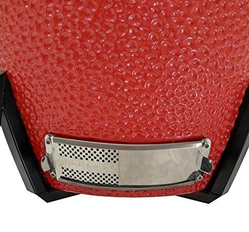 1-Series Ceramic Kamado Grill, Red - CookCave