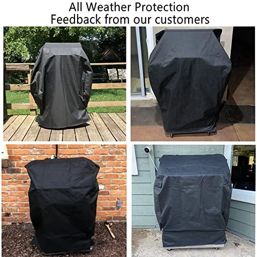 Grill Covers, 40 inch Waterproof & Anti-UV BBQ Grill Cover Use for Weber Char-Broil Grills and More Brand - 40" L x 24" W x 59" H - CookCave