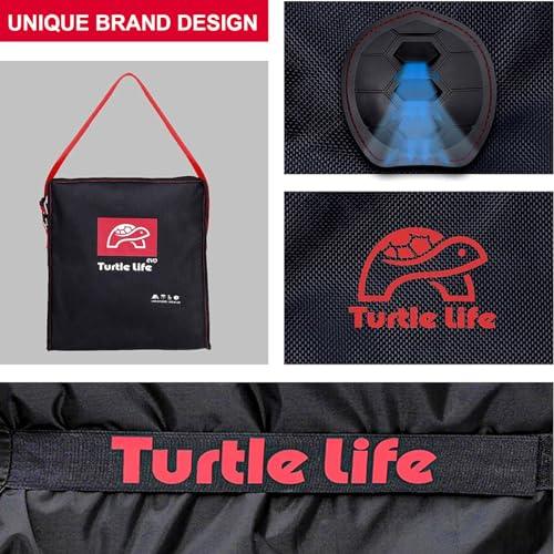 Turtle Life BBQ Grill Cover, 54 Inch Heavy Duty Waterproof 3 Burner Barbecue Gas Grill Covers for Weber Genesis Char-Broil Brinkmann, No Fading Within 2 Years, Black - CookCave