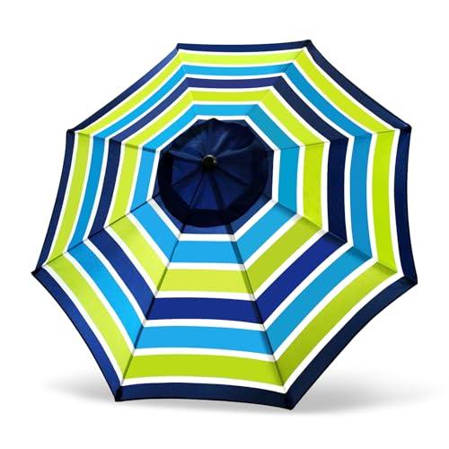 Trenovo Patio Umbrella Replacement Canopy, 9 ft Replacement Umbrella Covers with 8 Ribs, Water Resistant Cloth Umbrella Replacement Top for Garden Backyard Pool Umbrellas Cantilever Parasols - CookCave