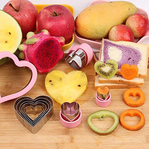 BakingWorld Heart Cookie Cutter Set,9 Piece Heart Shapes Stainless Steel Cookie Cutters Mold for Cakes Biscuits and Sandwiches,0.98"/1.45"/1.57"/1.96"/2.04"/2.32"/2.75"/3.18"/3.74" Assorted Sizes - CookCave