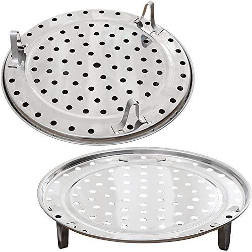 Steamer Rack Metal Steaming Rack Tray Stand Steamer Basket Pots Steaming Stand for Home Kitchen Cooking - CookCave