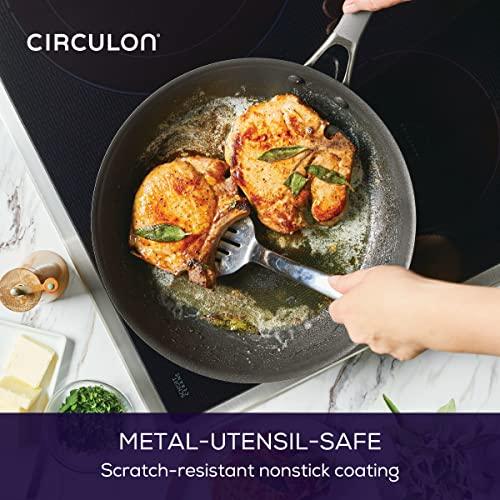 Circulon A1 Series with ScratchDefense Technology Nonstick Induction Frying Pan/Skillet, 12 Inch, Graphite - CookCave